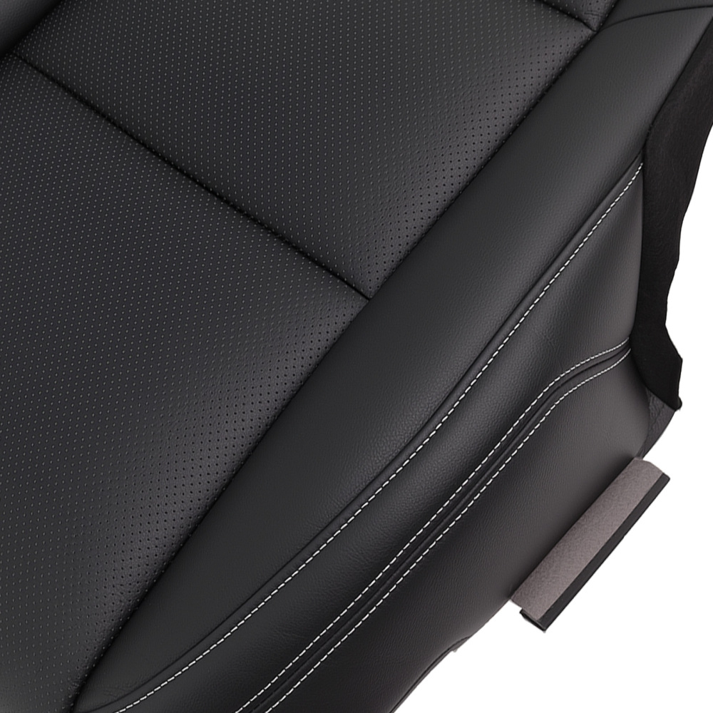 Black Bottom Passenger Leather compatible for Seat Cover compatible for Camaro Coupe Z28 SS 2010-2015