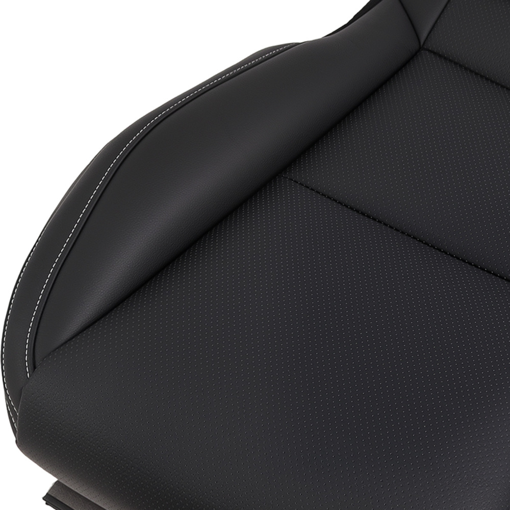 Black Bottom Passenger Leather compatible for Seat Cover compatible for Camaro Coupe Z28 SS 2010-2015