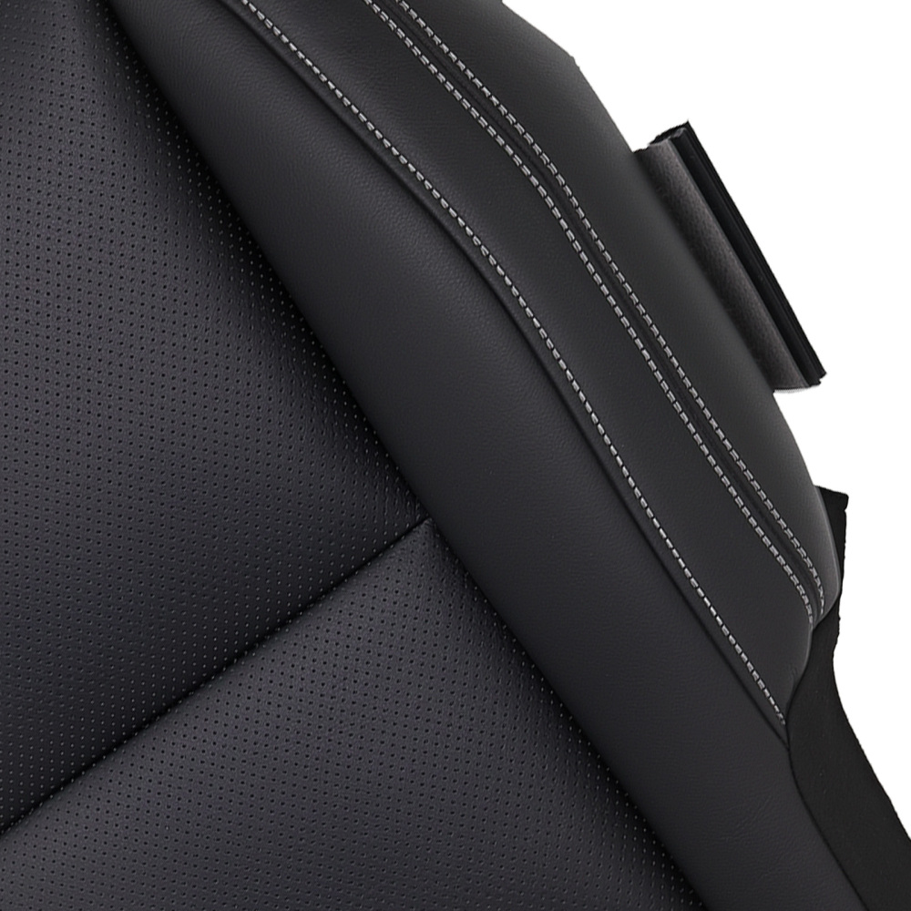 Black Bottom Passenger Leather compatible for Seat Cover compatible for Camaro Coupe Z28 SS 2010-2015