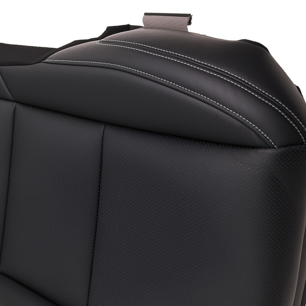 Black Bottom Passenger Leather compatible for Seat Cover compatible for Camaro Coupe Z28 SS 2010-2015