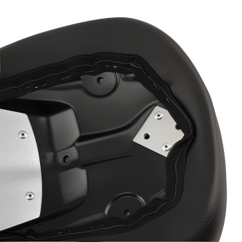 Artificial Leather Black compatible for Seat Compatible for Harley Touring Road Glide 2009-2024