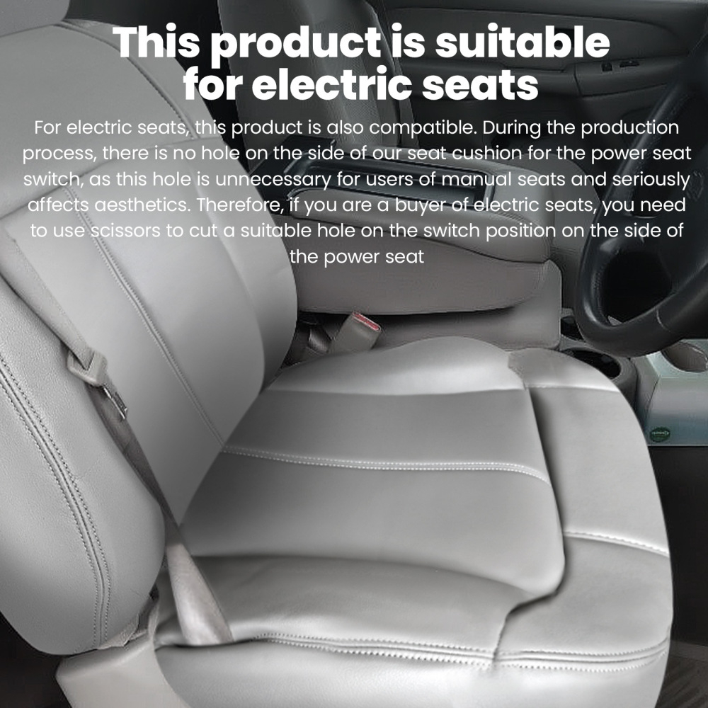 Leather compatible for Seat Cover Gray compatible for Chevy Silverado GMC Sierra 1999-2000-01-2002