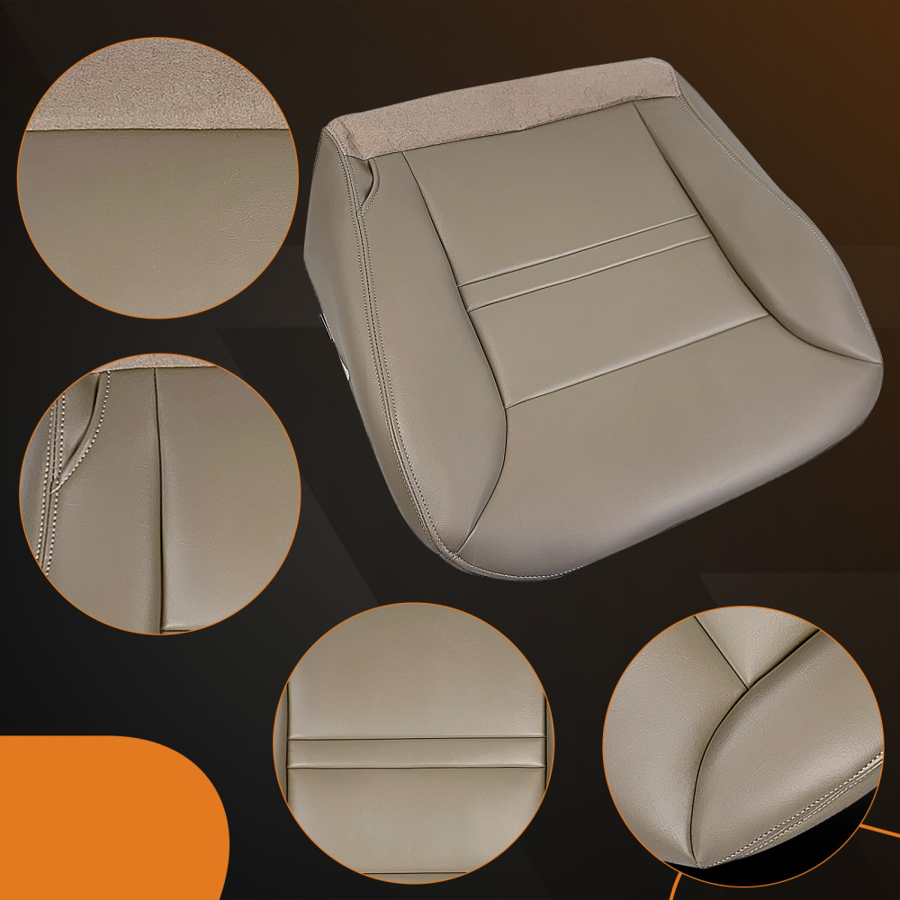 Front BottomBack Leather compatible for Seat Cover Tan compatible for Ford Excursion Limited 2000 2001