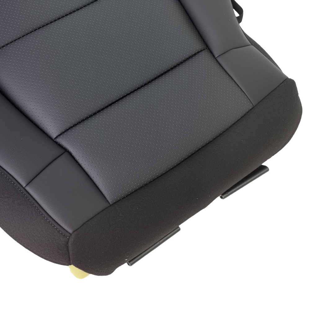 Black Bottom Driver compatible for Seat Cover compatible for Ford F150 Raptor Crew-Cab 2017-2020 Leather