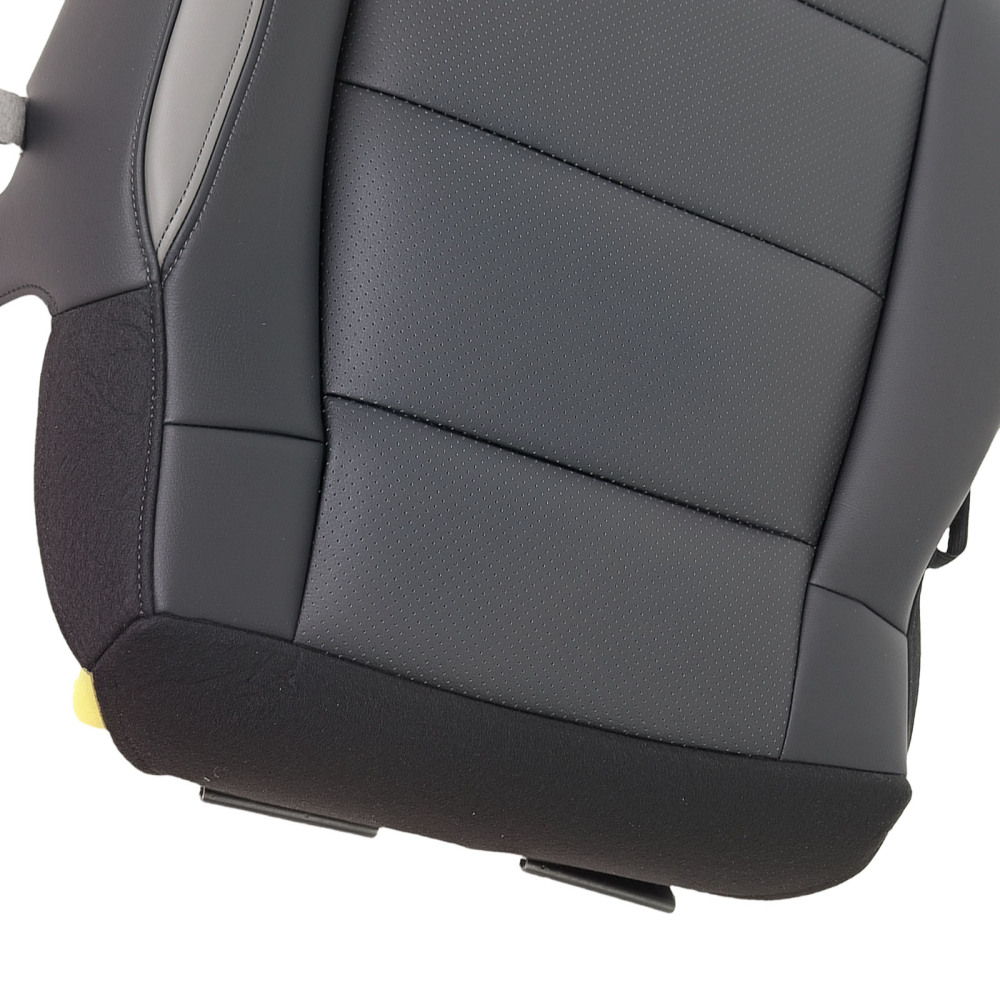 Black Bottom Driver compatible for Seat Cover compatible for Ford F150 Raptor Crew-Cab 2017-2020 Leather