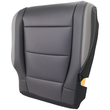 Black Bottom Driver compatible for Seat Cover compatible for Ford F150 Raptor Crew-Cab 2017-2020 Leather