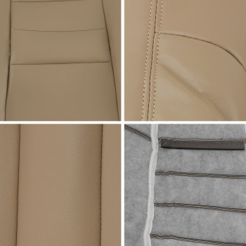 DriverPassenger compatible for Seat Cover Tan compatible for Ford F250 F350 compatible for Super Duty Lariat 2002-2007
