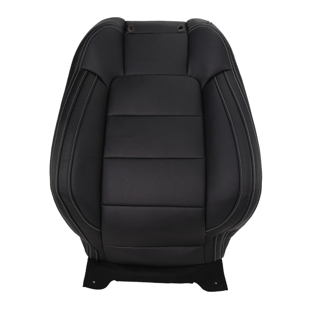 Black Microfiber Perforated Driver Cover compatible for Ford Mustang V6 2015-2023