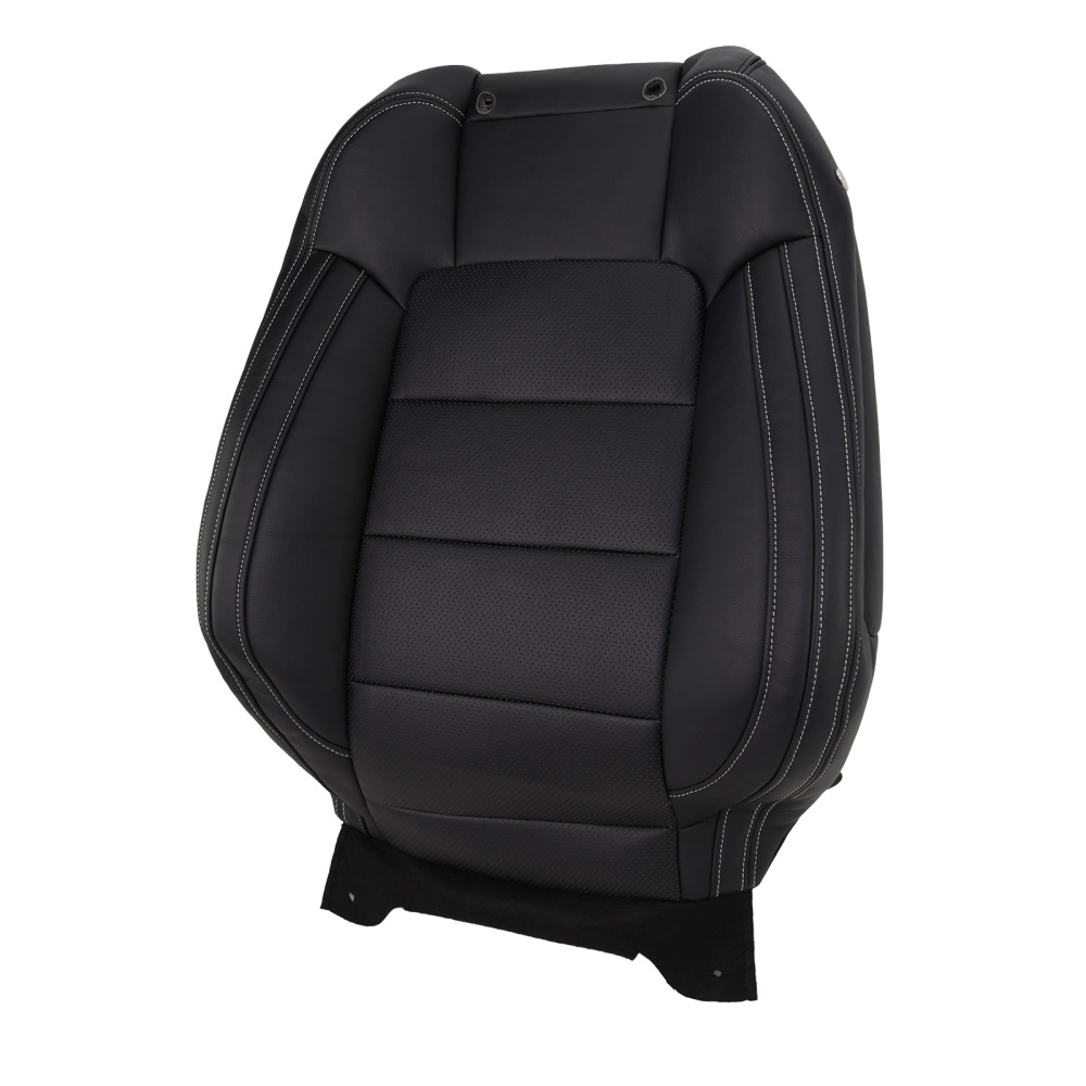 Black Microfiber Perforated Driver Cover compatible for Ford Mustang V6 2015-2023
