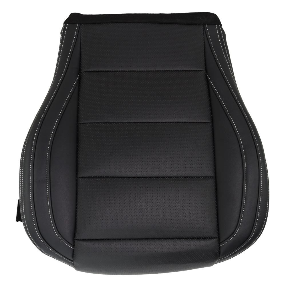 Black Microfiber Perforated Driver Cover compatible for Ford Mustang V6 2015-2023