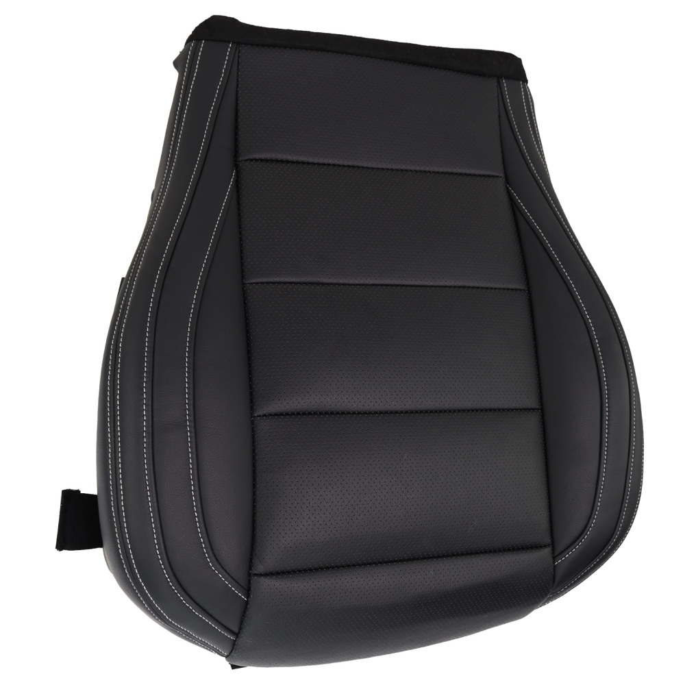 Black Microfiber Perforated Driver Cover compatible for Ford Mustang V6 2015-2023