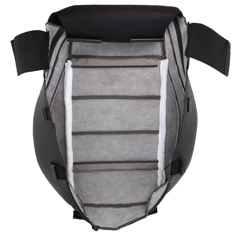Black Microfiber Perforated Driver Cover compatible for Ford Mustang V6 2015-2023