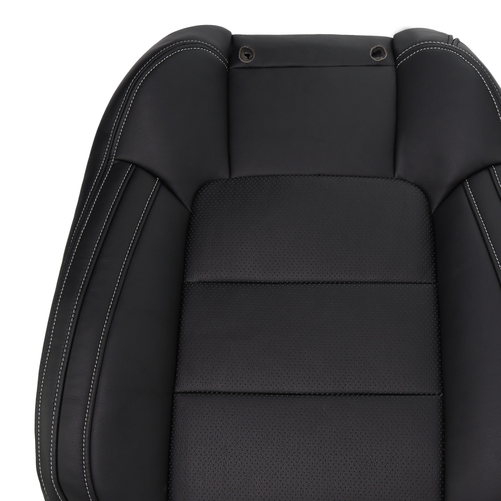 Black Microfiber Perforated Driver Cover compatible for Ford Mustang V6 2015-2023