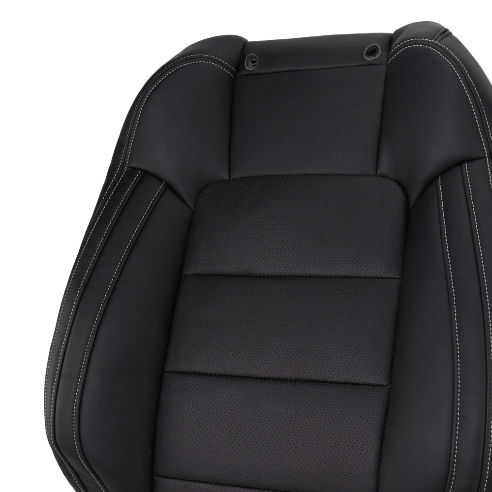 Black Microfiber Perforated Driver Cover compatible for Ford Mustang V6 2015-2023