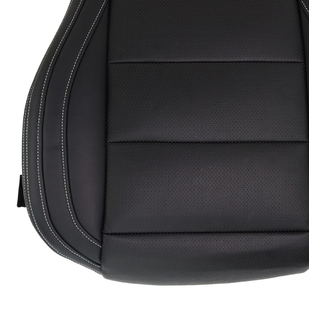 Black Microfiber Perforated Driver Cover compatible for Ford Mustang V6 2015-2023