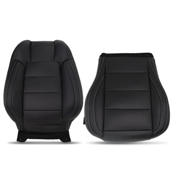 Black Microfiber Perforated Driver Cover compatible for Ford Mustang V6 2015-2023