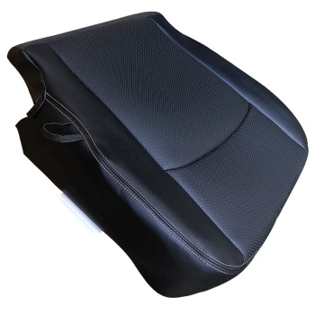 Black Perforated Leather compatible for Seat Cover compatible for Dodge Ram 2500 3500 2013-2018