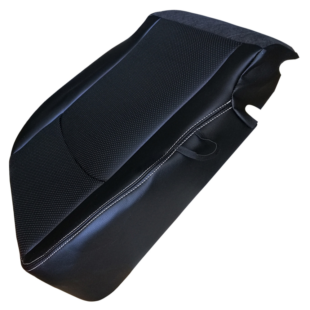 Black Perforated Leather compatible for Seat Cover compatible for Dodge Ram 2500 3500 2013-2018