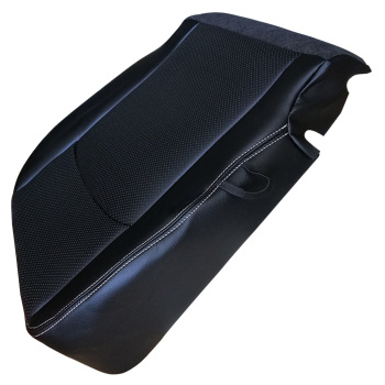 Black Perforated Leather compatible for Seat Cover compatible for Dodge Ram 2500 3500 2013-2018