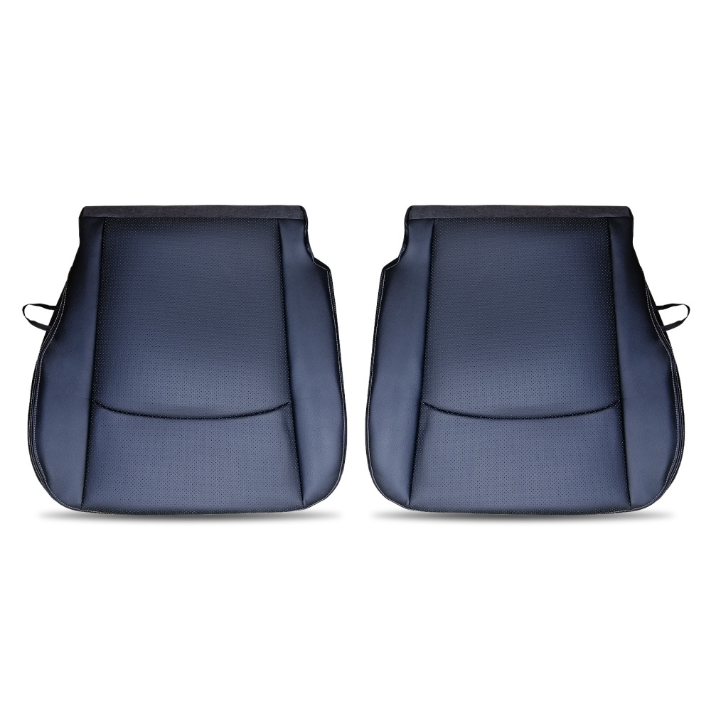 Black Perforated Leather compatible for Seat Cover compatible for Dodge Ram 2500 3500 2013-2018