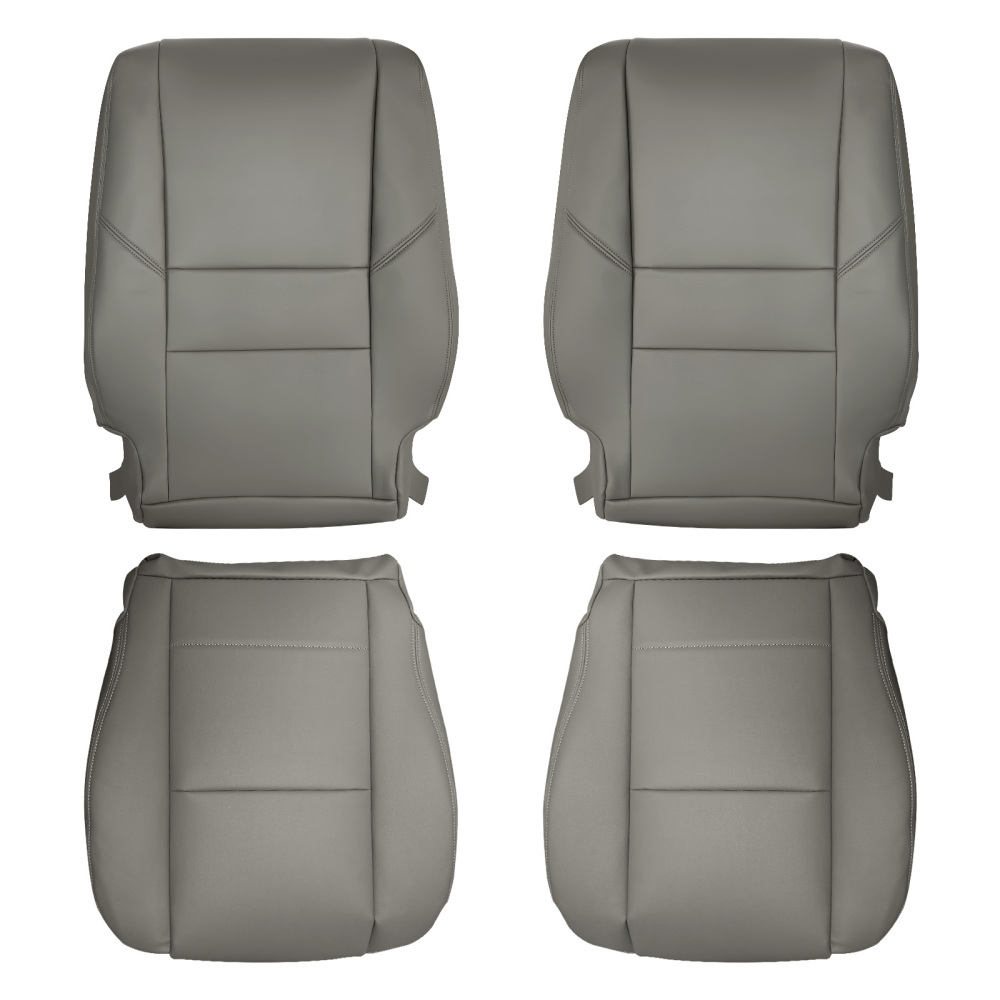 4pcs Leather compatible for Seat CoverGray compatible for Toyota Sequoia 2000 2001 2002 2003 2004-2007