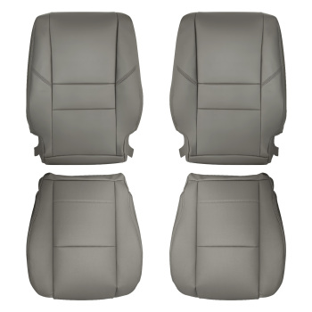 4pcs Leather compatible for Seat CoverGray compatible for Toyota Sequoia 2000 2001 2002 2003 2004-2007