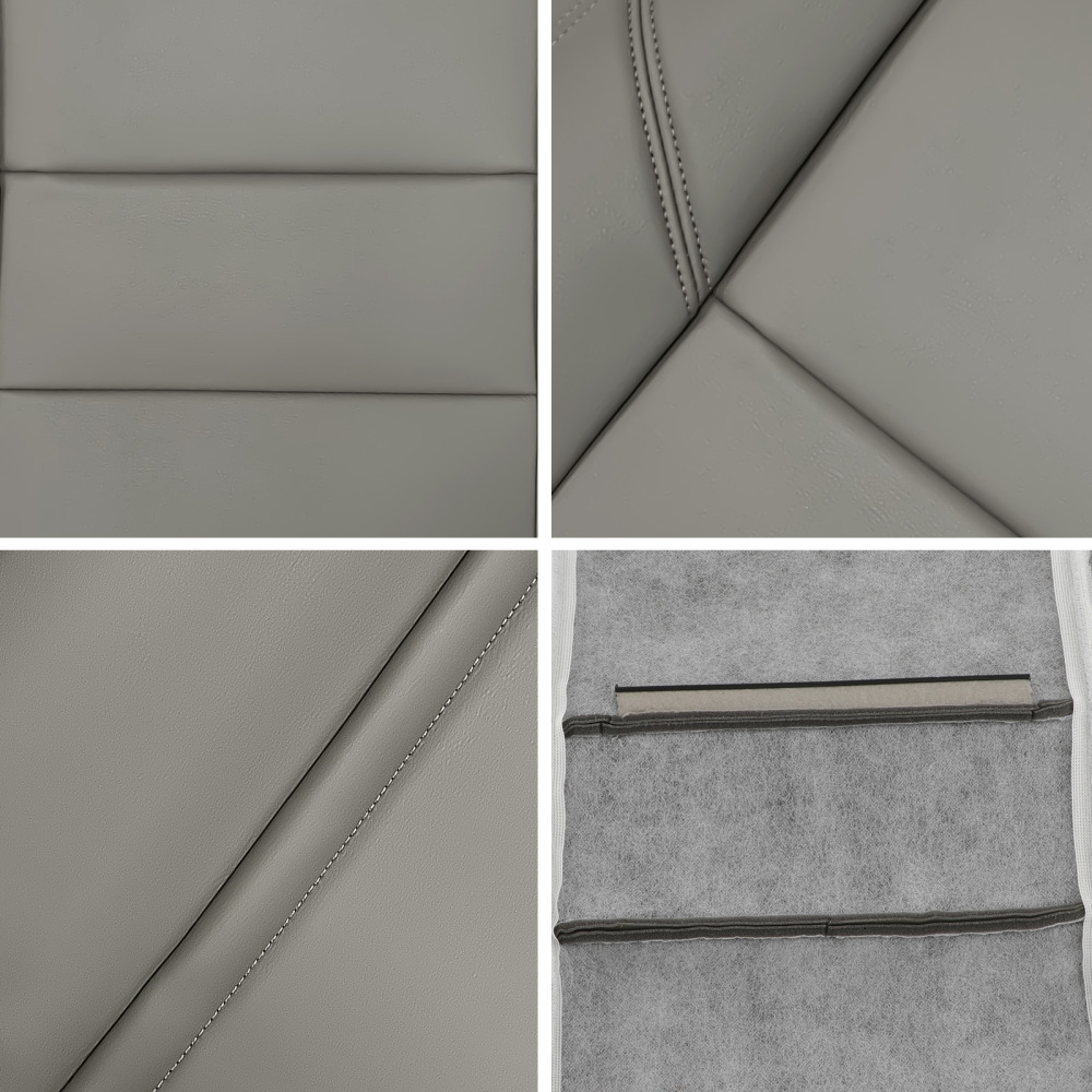 4pcs Leather compatible for Seat CoverGray compatible for Toyota Sequoia 2000 2001 2002 2003 2004-2007