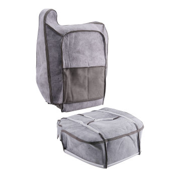 4X Front Leather compatible for Seat Cover Gray compatible for Chevy Silverado GMC Sierra 2003-2006