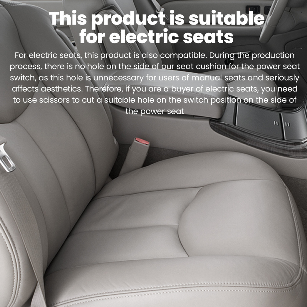 4X Front Leather compatible for Seat Cover Gray compatible for Chevy Silverado GMC Sierra 2003-2006