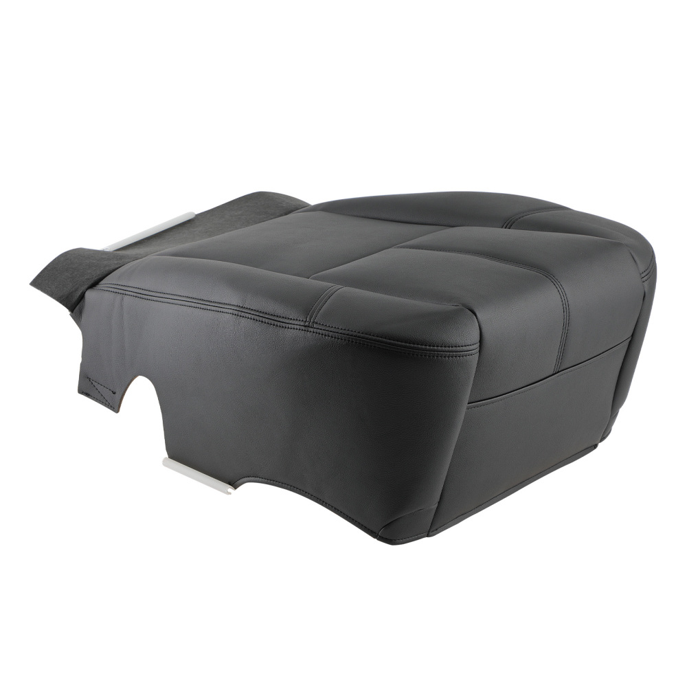 DriverPassenger Side Leather compatible for Seat Cover compatible for Chevy Silverado 2007-2014 Black