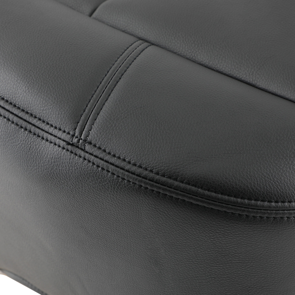 DriverPassenger Side Leather compatible for Seat Cover compatible for Chevy Silverado 2007-2014 Black