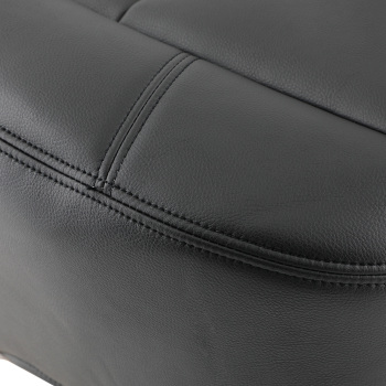 DriverPassenger Side Leather compatible for Seat Cover compatible for Chevy Silverado 2007-2014 Black