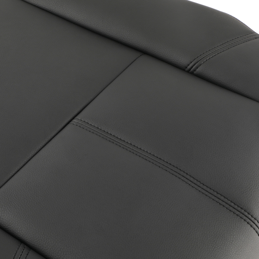 DriverPassenger Side Leather compatible for Seat Cover compatible for Chevy Silverado 2007-2014 Black