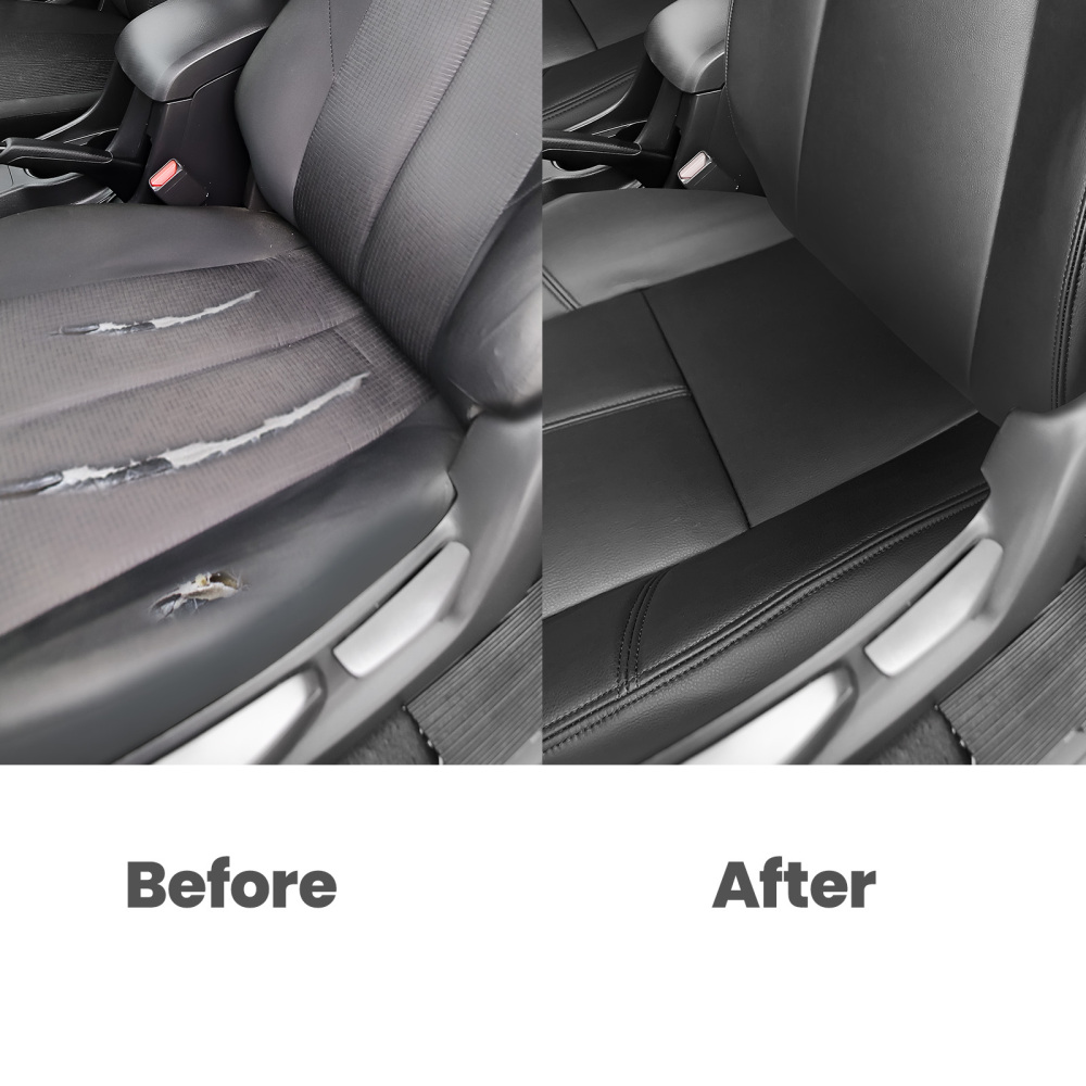 Front Driver + Passenger compatible for Seat Cover Black compatible for Chevy Silverado 1500 2500 2007-14