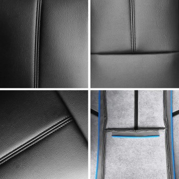 Front Driver + Passenger compatible for Seat Cover Black compatible for Chevy Silverado 1500 2500 2007-14