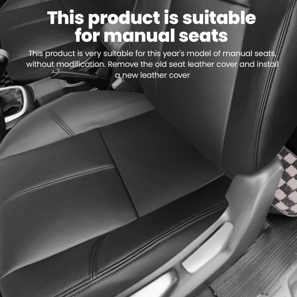 Front Driver + Passenger compatible for Seat Cover Black compatible for Chevy Silverado 1500 2500 2007-14