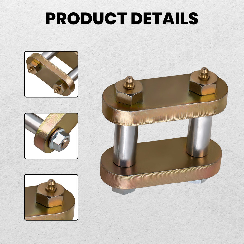 Heavy Duty Leaf Spring Suspension Shackle Kit for Tandem Axle for Added Strength