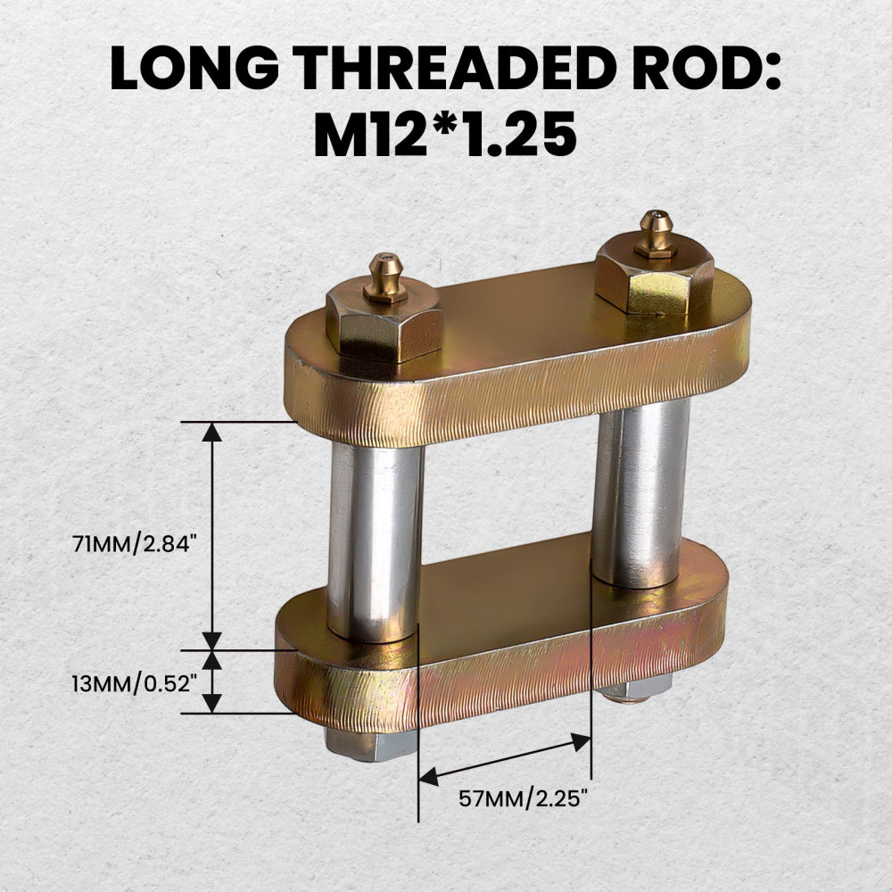 Heavy Duty Leaf Spring Suspension Shackle Kit for Tandem Axle for Added Strength