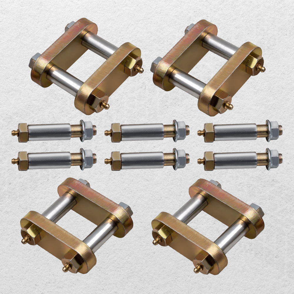 Heavy Duty Leaf Spring Suspension Shackle Kit for Tandem Axle for Added Strength