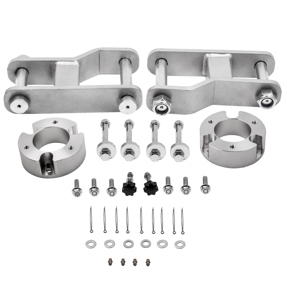Suspension lift Kit compatible pour Nissan Navara D40 Front Coil Strut Spacers et Shackles