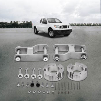 Suspension lift Kit compatible for Nissan Navara D40 Front Coil Strut Spacers + Shackles