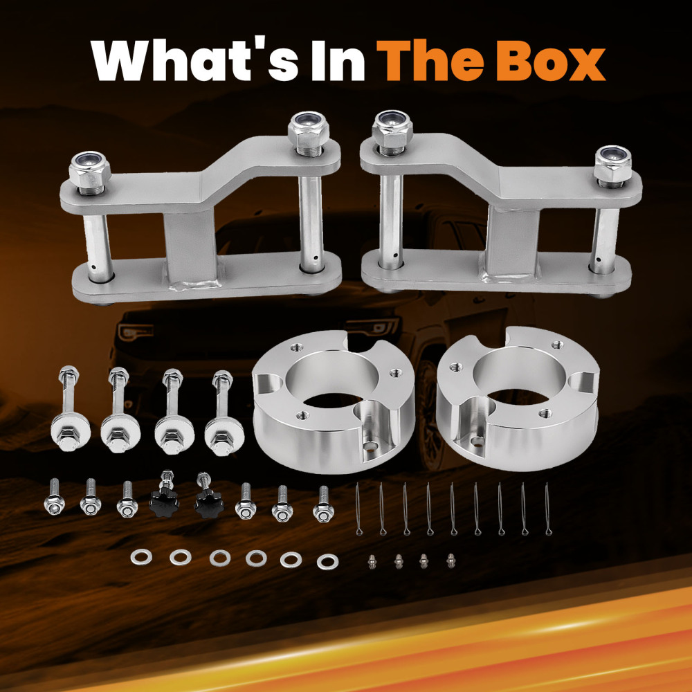 Suspension Lift Kit compatible para Nissan Navara D40 Front Coil Strut Spacers&shackles