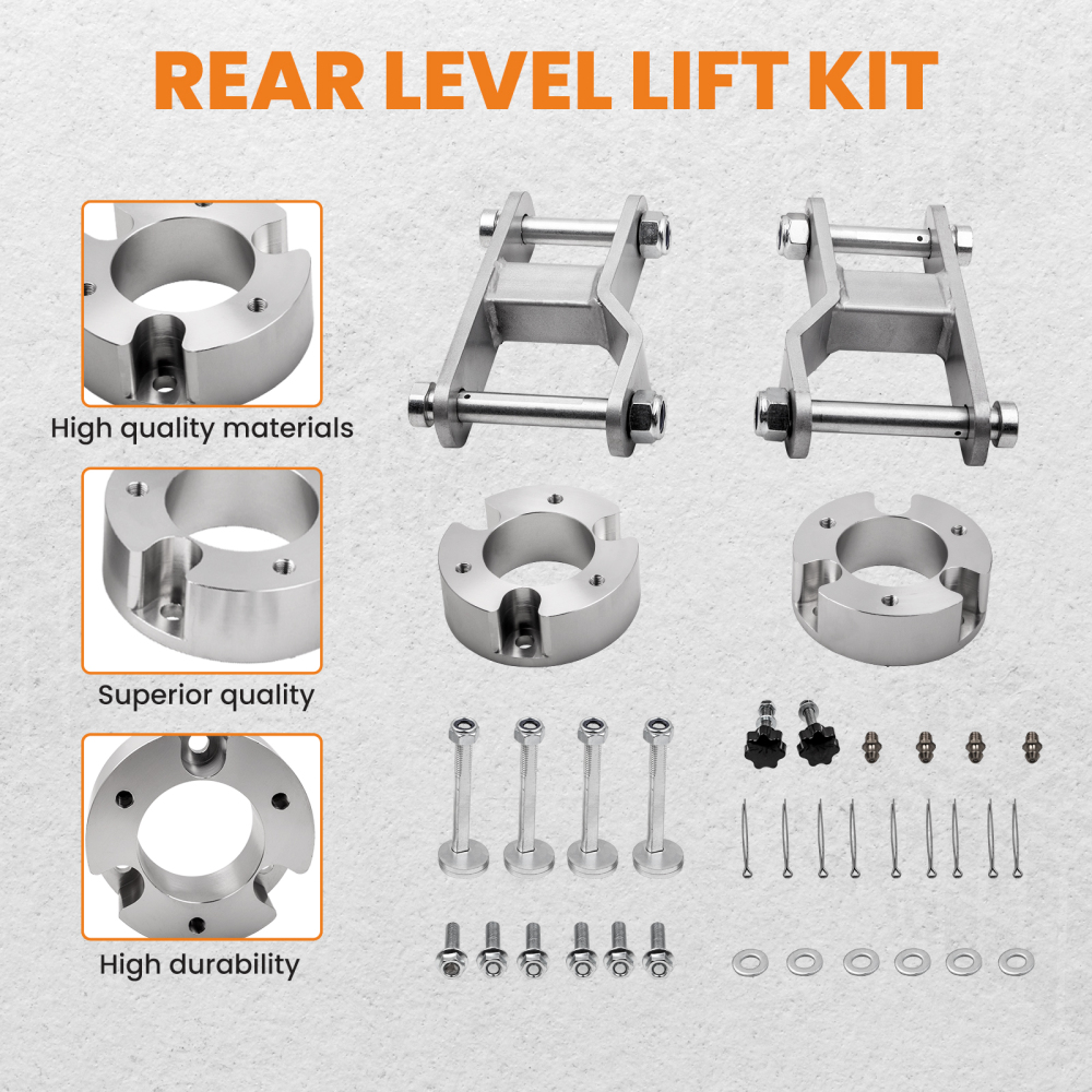 Suspension lift Kit compatible pour Nissan Navara D40 Front Coil Strut Spacers et Shackles