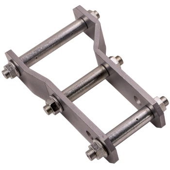 2pcs Extended Rear Shackles Shackle compatible for Ford Ranger compatible for Mazda BT50 2 Inch 45-48 mm