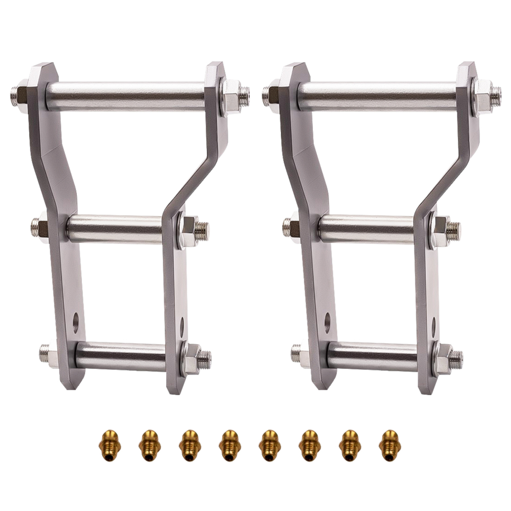 2pcs Extended Rear Shackles Shackle compatible for Ford Ranger compatible for Mazda BT50 2 Inch 45-48 mm