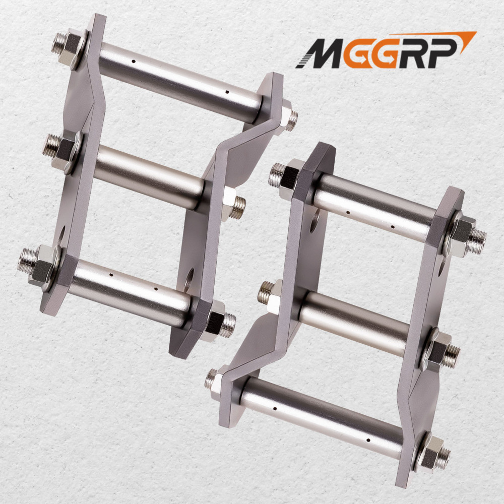 2pcs Extended Rear Shackles Shackle compatible for Ford Ranger compatible for Mazda BT50 2 Inch 45-48 mm