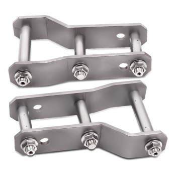 2 Rear Extended 45-48mm Lift Up Greasable Shackles compatible for Ford Ranger BT50 compatible for Mazda