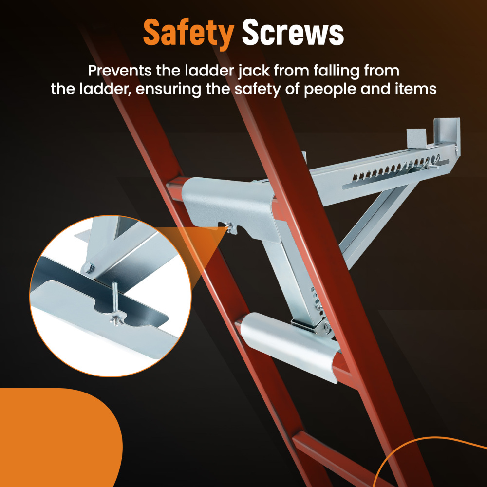 Two-Rung Ladder Jacks Short Body Extension up to 20 inch Security Stable