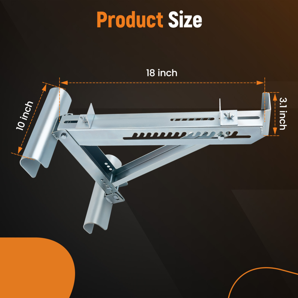 Two-Rung Ladder Jacks Short Body Extension up to 20 inch Security Stable