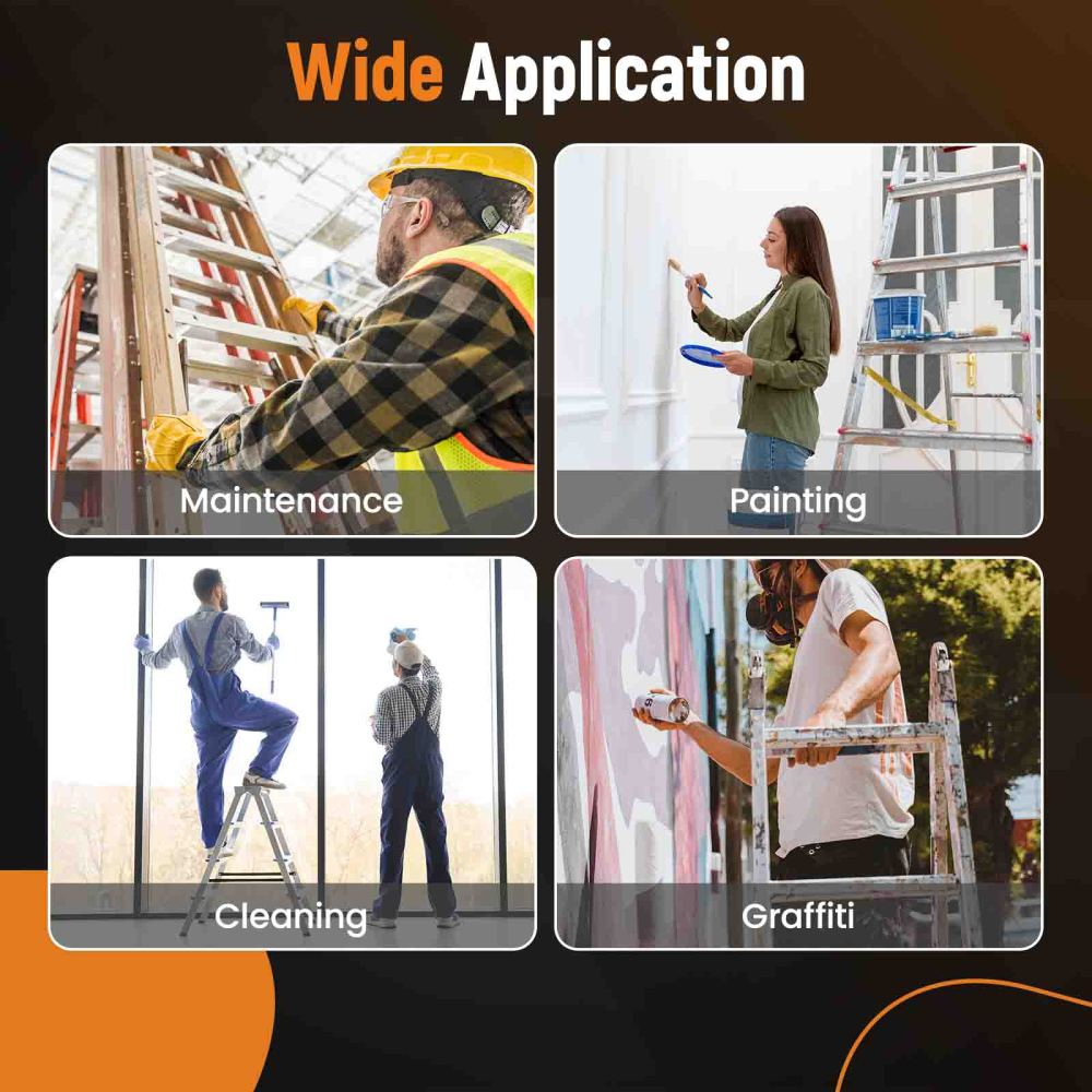 Two-Rung Ladder Jacks Short Body Extension up to 20 inch Security Stable